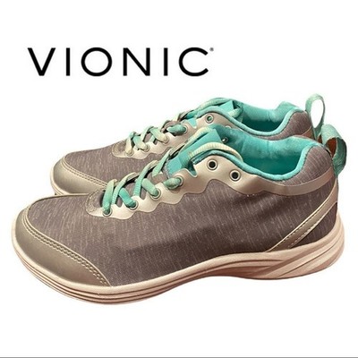 NEW Vionic Agile FYN Light Grey Women's Tennis Shoes Sneakers 5