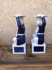 Two Rare Inmortals Porcelain Blue/White Statues Candlestick Asian Heavy 13” — photo 10