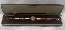WW2 US Marine Bracelet 7 inch Hilborn hamburger milirltary jewelers made rare