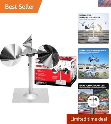 Reflect-A-Bird - Reflective Spinning Deterrent - Repels Pigeons, Sparrows, & ...