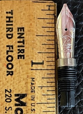Pelikan M7005 Fountain Pen Nib Unit New Old Stock - 18k Double Broad  Nib (BB)