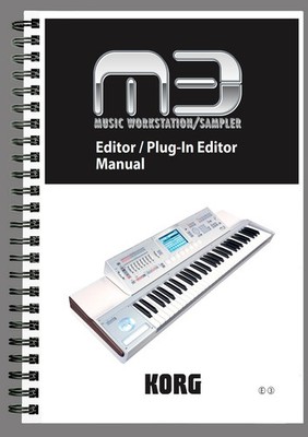 KORG M3 EDITOR MANUAL - 70 Seiten - Printed Manual with Protective Covers
