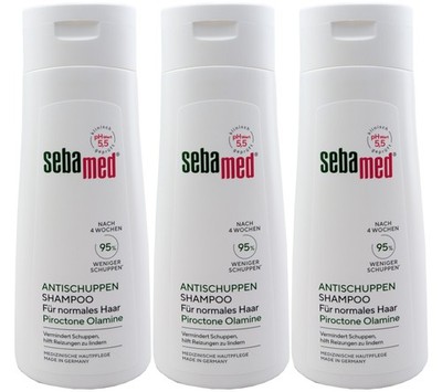 sebamed Antischuppen Shampoo 3 x 200ml für normales Haar vermindert Schuppen