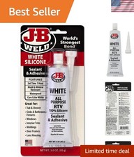Versatile 3 oz. White RTV Silicone Sealant - Perfect for Indoor and Outdoor Use