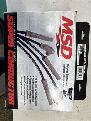 MSD 31593 Black Super Conductor Small Block Fits Chevy, Socket