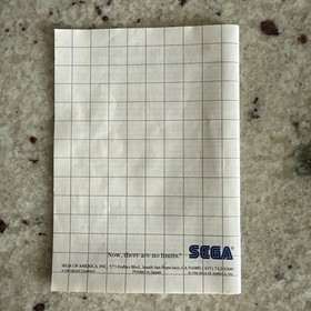 Pro Wrestling (Sega Master System, 1986) Manual, Insert, Box Authentic Tested