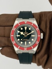 Tudor Black Bay 41mm Automatic Black Dial Rubber Strap Unworn Box Card