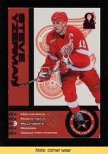 1999 Pacific Omega 5-Star Talents Numbered Parallel 16/25 Steve Yzerman READ 0c3