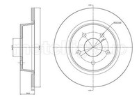 2X Metelli Bremsscheibe 23-1251C FüR Ford