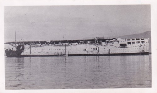 Wartime WWII RCAF Aeroplane Photo BRITISH HMS ARGUS AIRCRAFT CARRIER 447