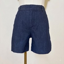 NWT Banana Republic Womens Dark Denim Shorts Size 25 0 Stretch Tailored 5 Inseam