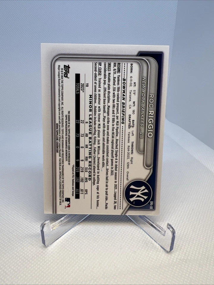 2025 Bowman Chrome BMA-RR /25 Orange MOJO - Image 2 of 2