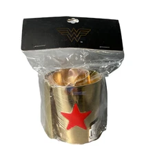 Bioworld DC Comics Wonder Woman Metal Cuff Bracelet Set Gold
