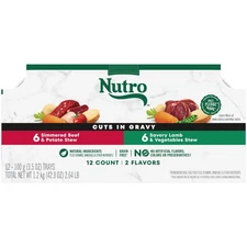 Nutro Natural Choice Cuts In Gravy Lamb Beef Variety Pack Wet Dog Food