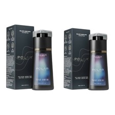 POLAR HAIR CARE - Black Hair Dye Shampoo for Gray Hair for Women  Men 2 Pack 
