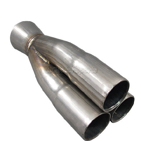 CXRacing 3-1 Header Manifold Tube Merge Collector 1.6" 2.5" Stainless - Bild 1 von 5