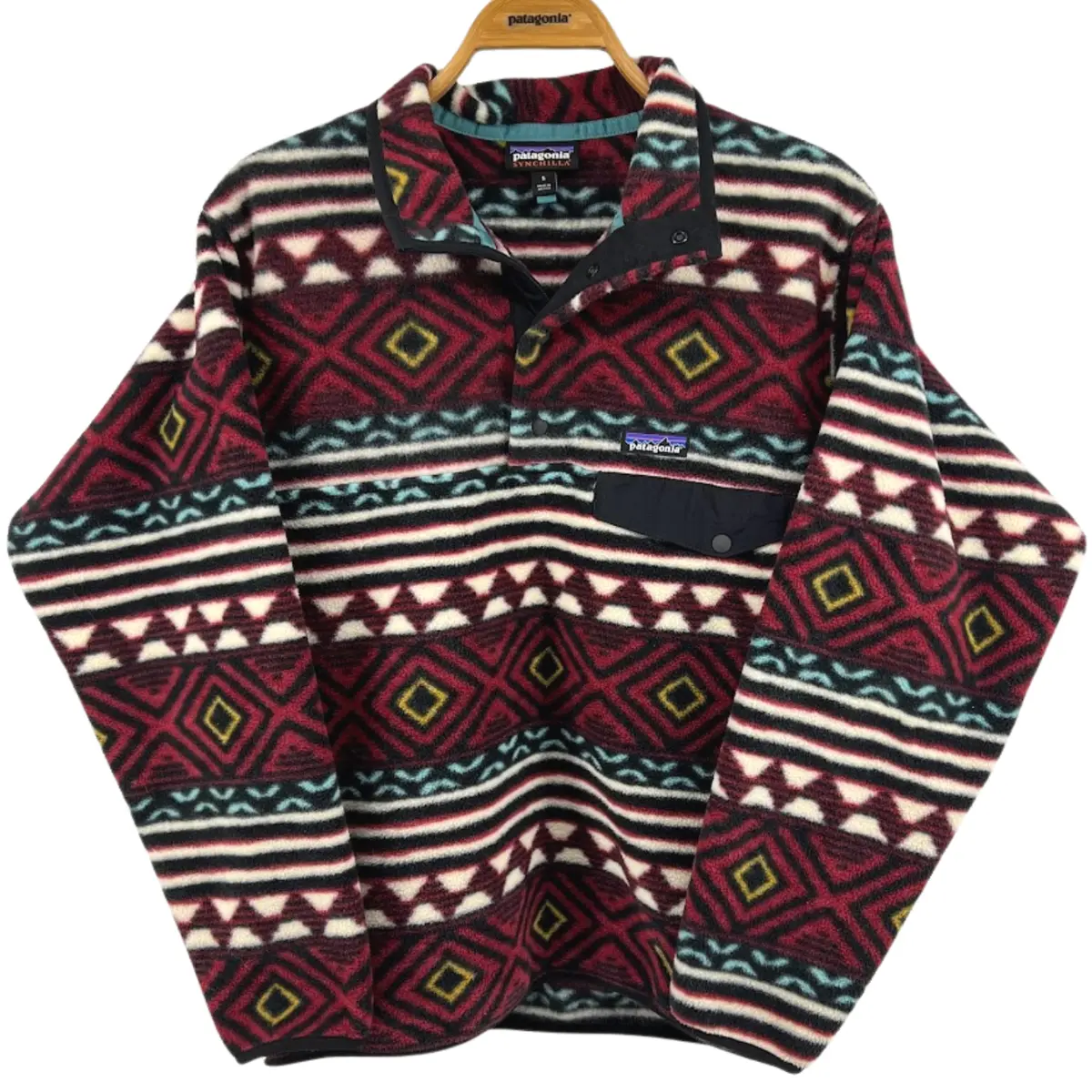 Patagonia Men's Synchilla Aztec Pattern Fleece Snap T Pullover 2016, Size  Small