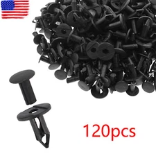 100pc Clips for Hole Plastic Rivets Retainer Fender Bumper Push Pin Fastener 8mm