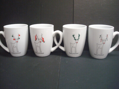 Cordon Bleu Rudolph Rudy Reindeer Happy Holidays Christmas Coffee Cocoa Mug Cup