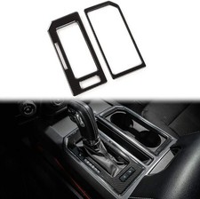 For F-150 Carbon Fiber Gear Shift Panel Trim Cover Decor For 2015-2020 Ford F150