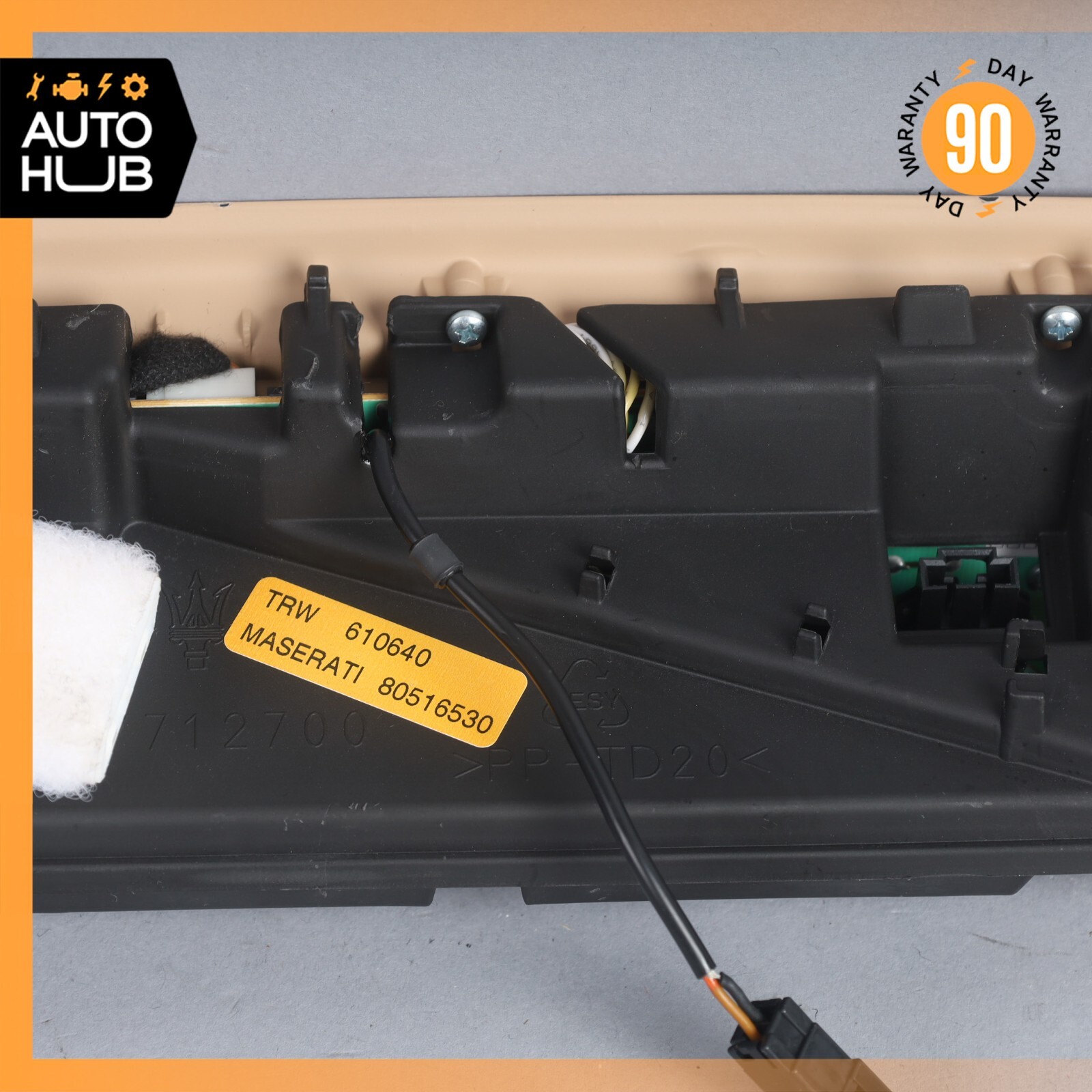 08-10 Maserati GranTurismo M145 Overhead Console Trim Switch 80516530 OEM
