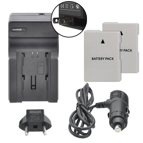 Batería dual EN-EL14a y kit de cargador para Nikon D3300 D3200 D3100 Df - Imagen 1 de 3