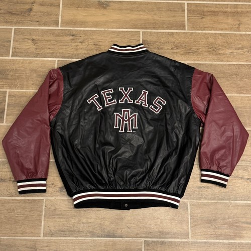 Giacca vintage Texas A&M University Aggies Steve & Barrys lana lettermen Varsity - Foto 1 di 13