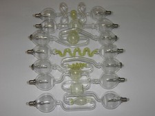 Tubos Geissler Tubos 18 cm diverso uranio vaselina vidrio uranio Lutz Neumann