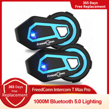 Motorcycle Intercom Bluetooth Helmet Headset 6 Riders BT 5.0 FM Motor Interphone