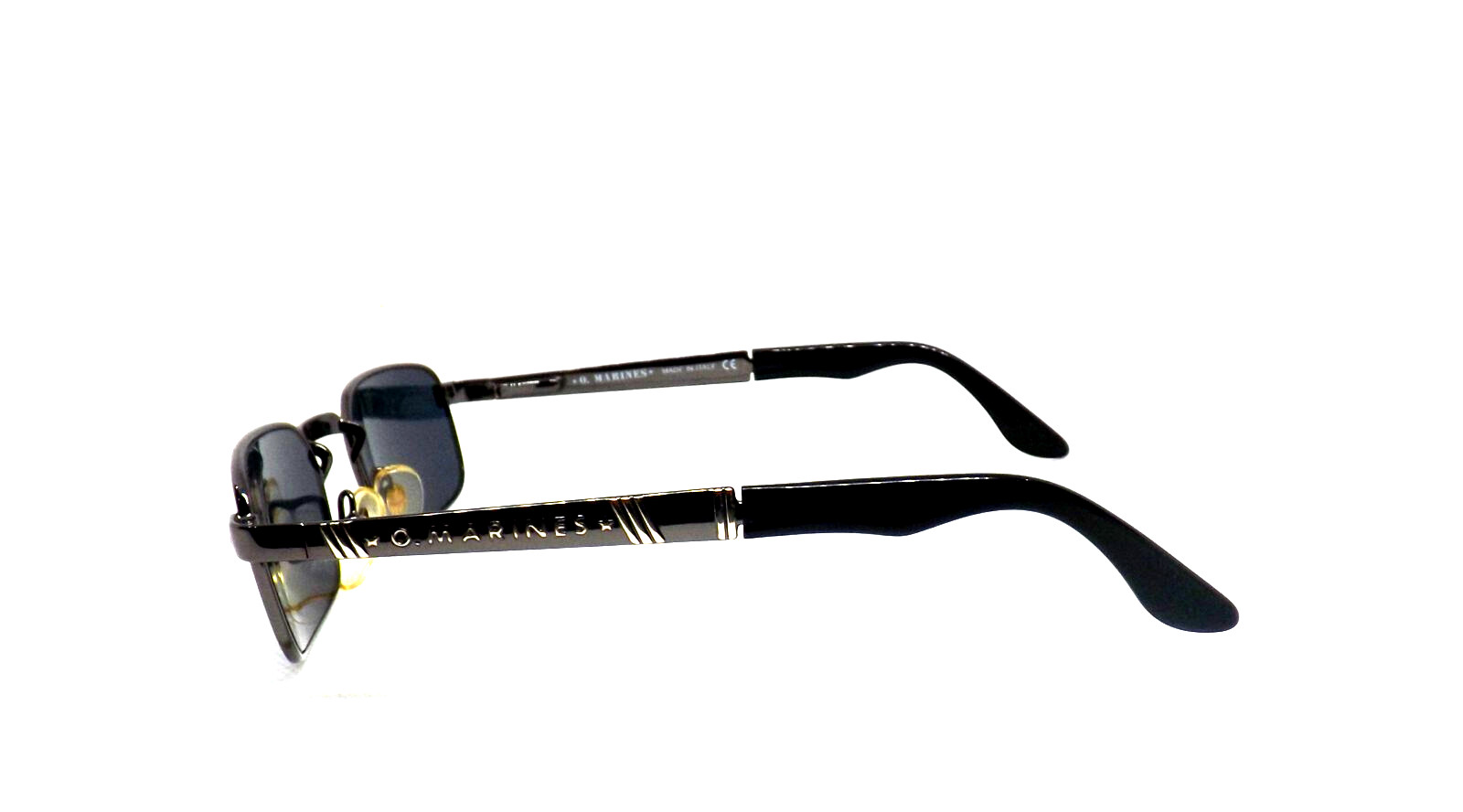Men's Vintage 90s Rectangular Metal Sunglasses Original Marines image 2