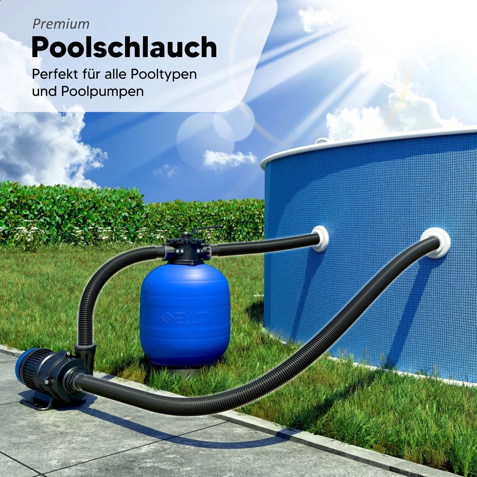 Schwimmbadschlauch Ø 32mm / Ø 38mm Saugschlauch Poolschlauch Solarschlauch - Bild 2 von 4