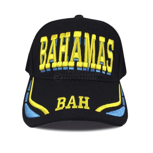 Bahamas Bahamian Stripe Colors Baseball Ball Cap Hat Nassau Unisex Caps - Picture 2 of 3