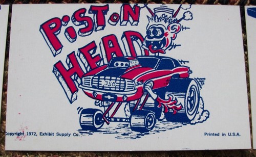 TARJETAS EXPENDEDORAS MONSTER HOT RODS MUSCLE CARS CHEVY FORD MOPAR OLDS VW 1972 ARCADE - Imagen 8 de 15