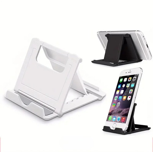 White Square Folding / Adjustable Mobile Phone / Tablet Holder / Stand - 第 5/7 張圖片