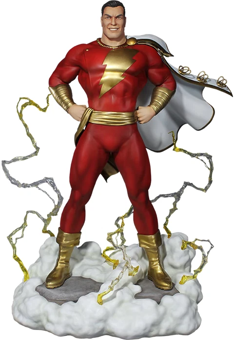 RARO Tweeterhead DC Super Powers 14" SHAZAM Estatua Maqueta Sideshow 904804 Foto 4 de 4