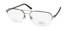 TIMEX 5:20 PM "ITALIAN MAFIA BOSS" STYLE HALF-RIMLESS HOT EYEGLASS FRAME/GLASSES