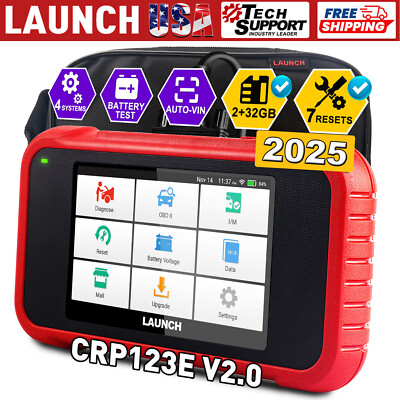 2025 LAUNCH CRP123E V2.0 Car OBD2 Diagnostic Scanner Tool ABS SRS Engine DPF SAS