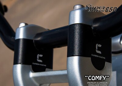 ''STRAIGHT HANDLEBAR RISER, BLACK'' FIT FOR ROYAL ENFIELD SUPER METEOR 650