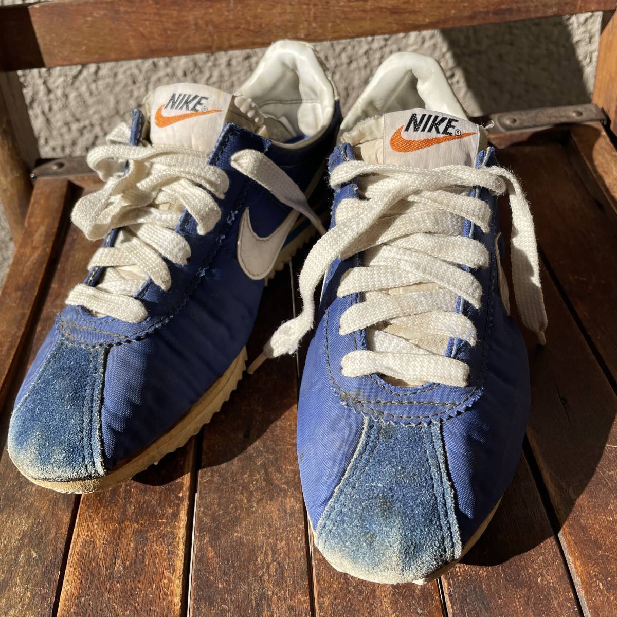 NIKE Cortez Blue x White US3 1/2 Orange tag Made in Japan NIKE Cortez Blue x White US3 1/2 Orange tag Made in Japan