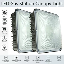 70W LED Canopy Light 8400 LM Outdoor LED Gas Station Parking Garage Flood Light