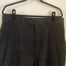 Perry Ellis Mens Portfolio Black Corduroy Pants 36 x 32