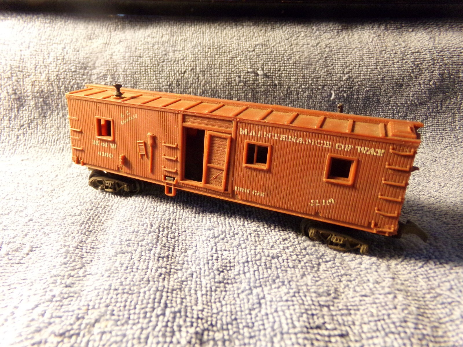 HO Train Box Car, Weighted Maintenance Of Way Car eBay