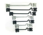 Wire Cabin Hooks Galvanized or Black Gate Shed Door Latch Catch 4" 6" 8" 10" 12"