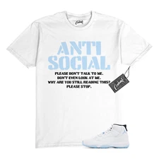 11 Legend Blue 2024 Black White T Shirt to Match AS Jordan