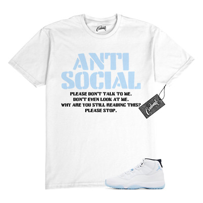 11 Legend Blue 2024 Black White T Shirt to Match AS Jordan