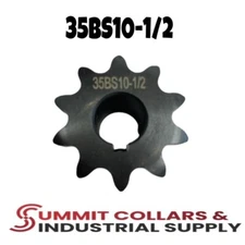 #35 Roller Chain Sprocket B Type 1/2" Bore 10 Tooth 35BS10-1/2