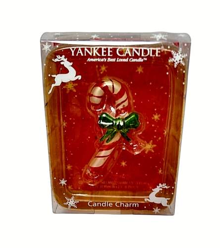 YANKEE CANDLE CHRISTMAS/HOLIDAY CANDY CANE JAR CHARM 2009 - Picture 1 of 4