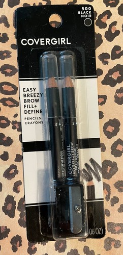 Covergirl Easy Breezy Brow, Fill, & Define 2 Pencils With Sharpener, Black 500 - Picture 3 of 3