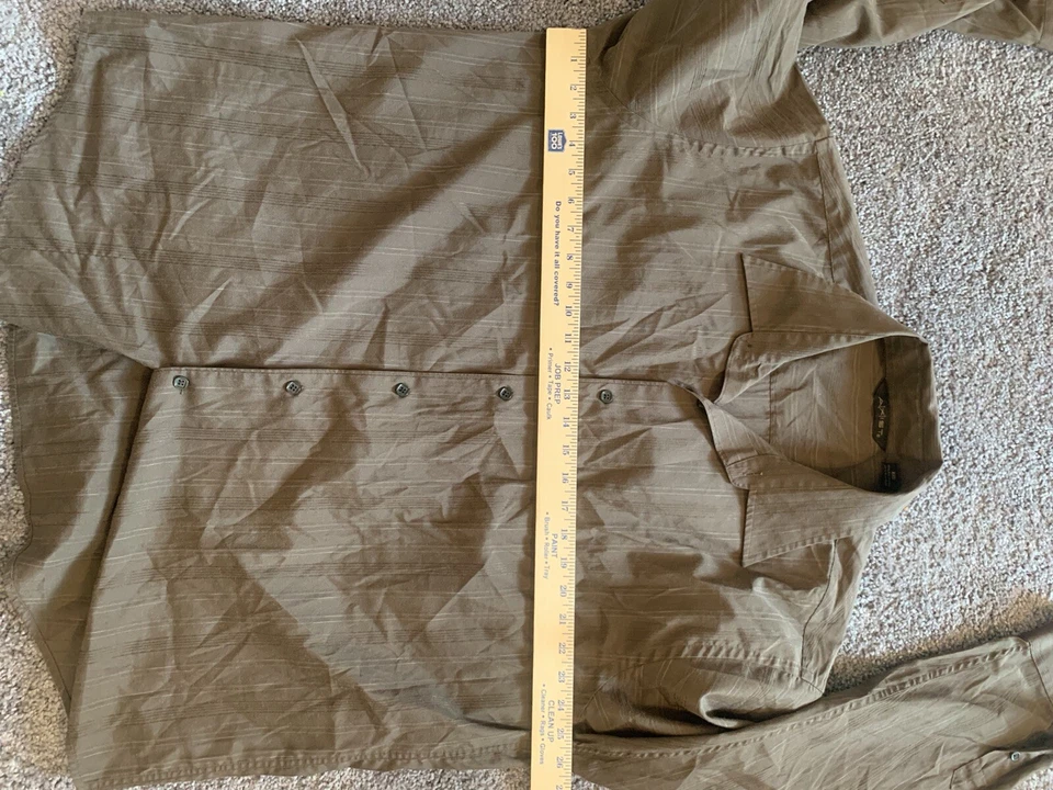 A[X]IST Men's Button-down LONG Sleeve Shirt size XXL,  brown,  - Image 4 of 4