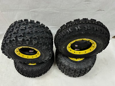 DWT G3 Beadlock Rims Maxxis Razr 2 Tires Front/Rear Suzuki LTR450